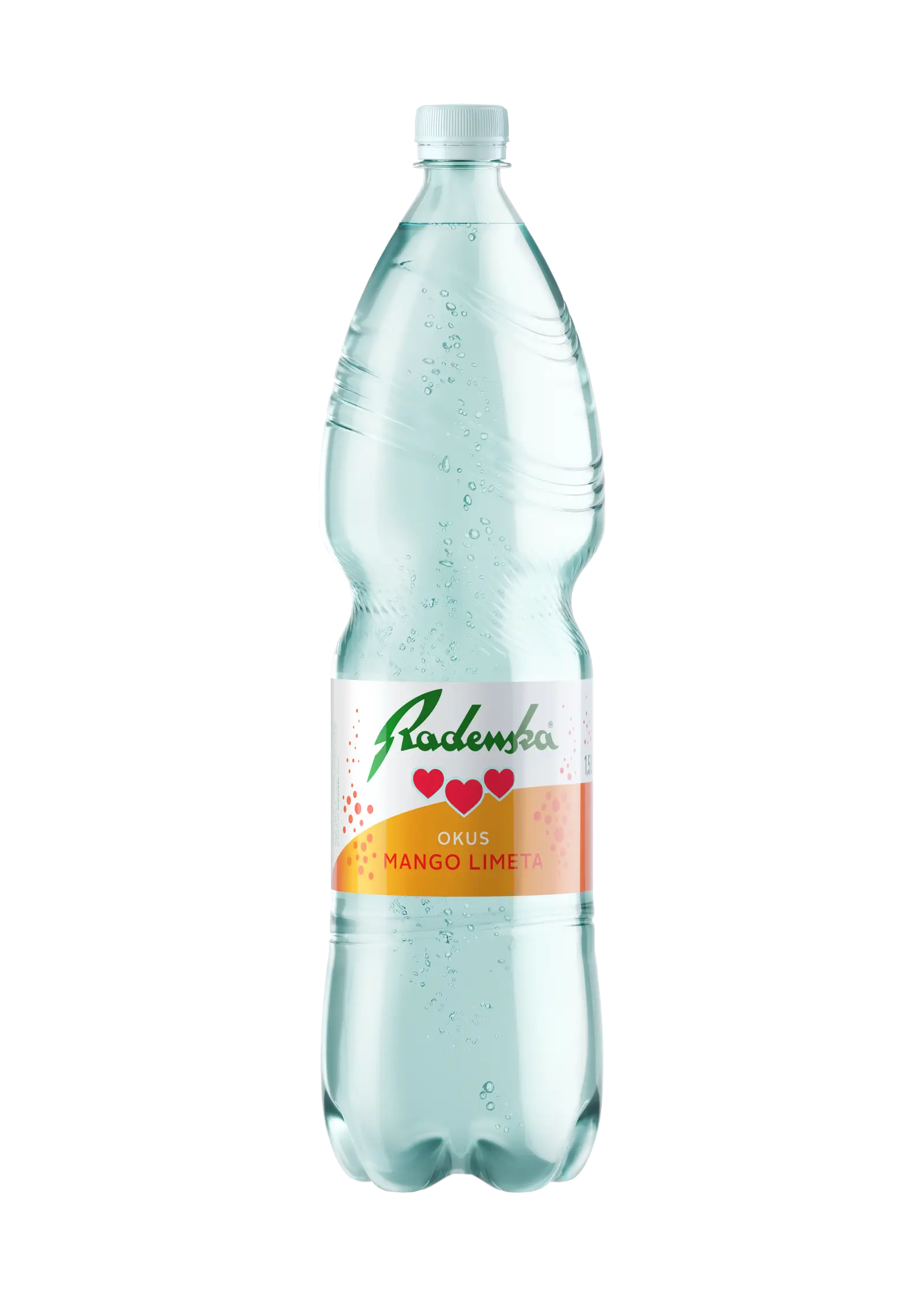 Radenska, Ujë me shije mango-lime, plastikë, 1,5 L